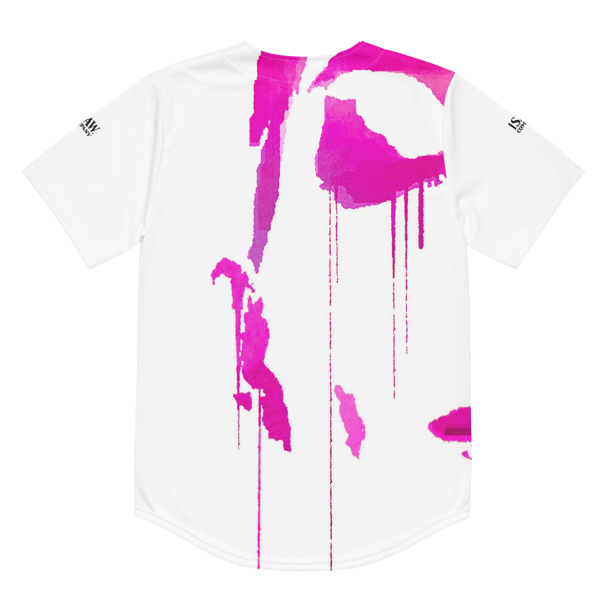 Tracks of My Tears - Womens Pink Baseball Jersey - iSAW Company