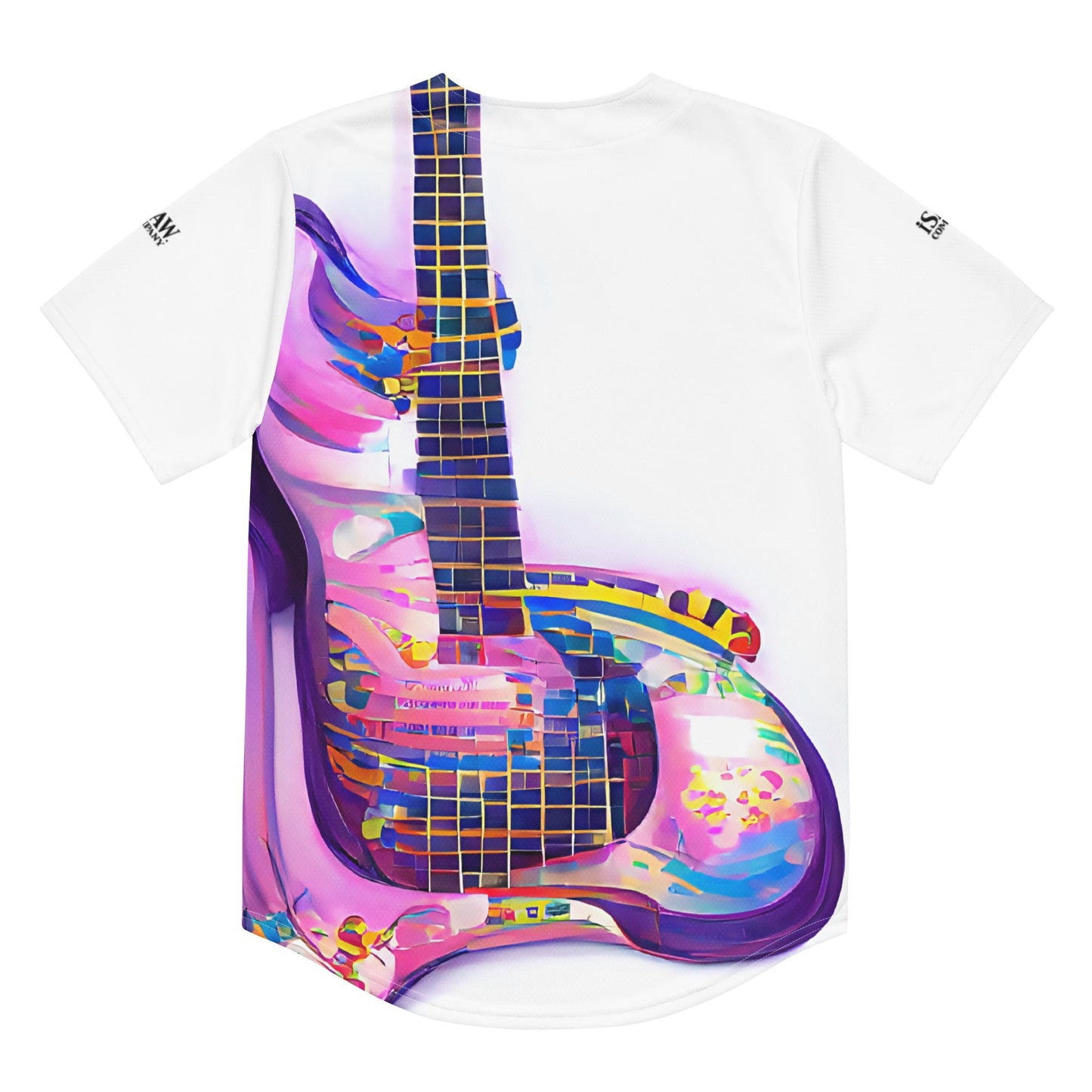 Hippie Guitar - Womens Baseball Jersey - iSAW Company