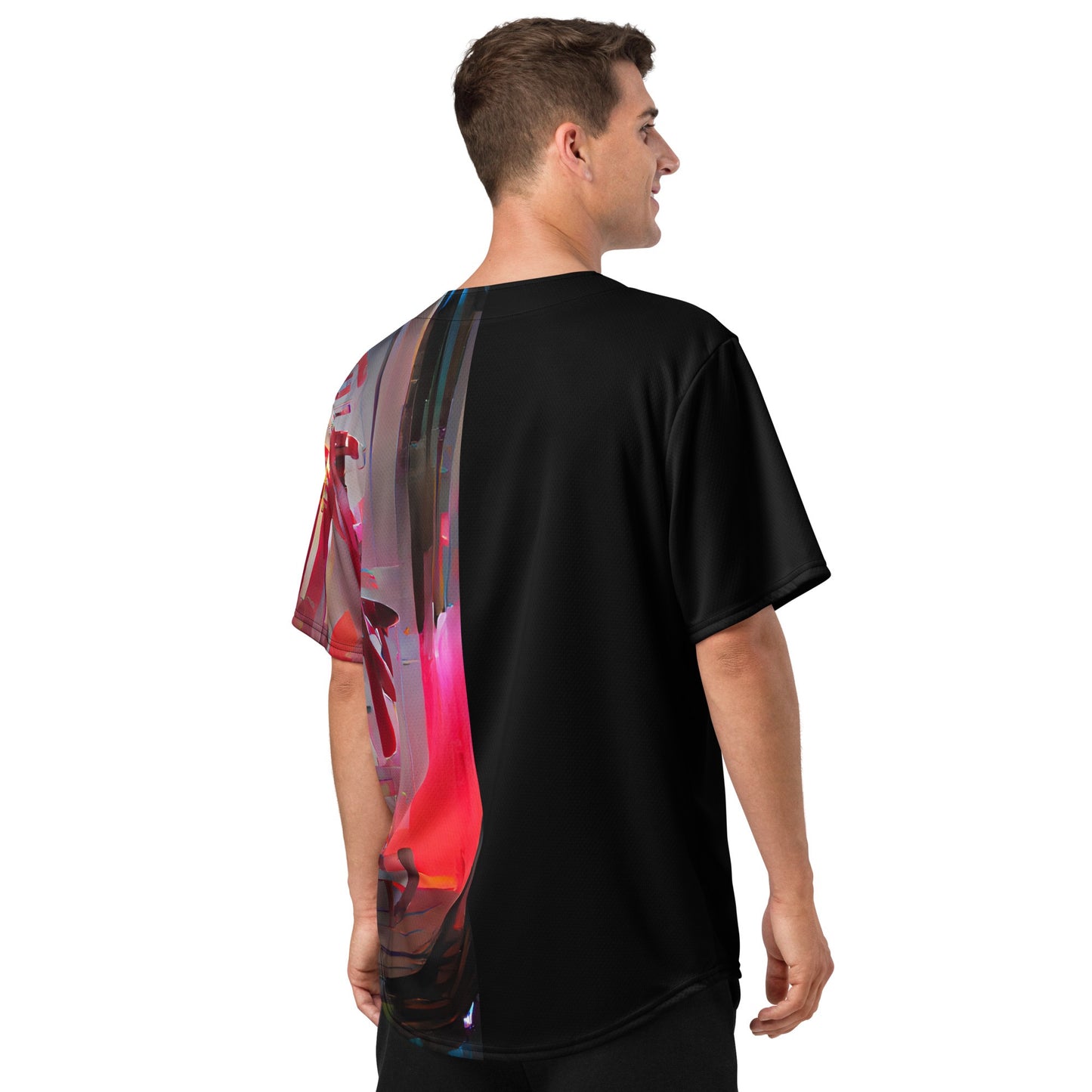 Half Black Half Báijiǔ - Unisex Baseball Jersey - iSAW Company