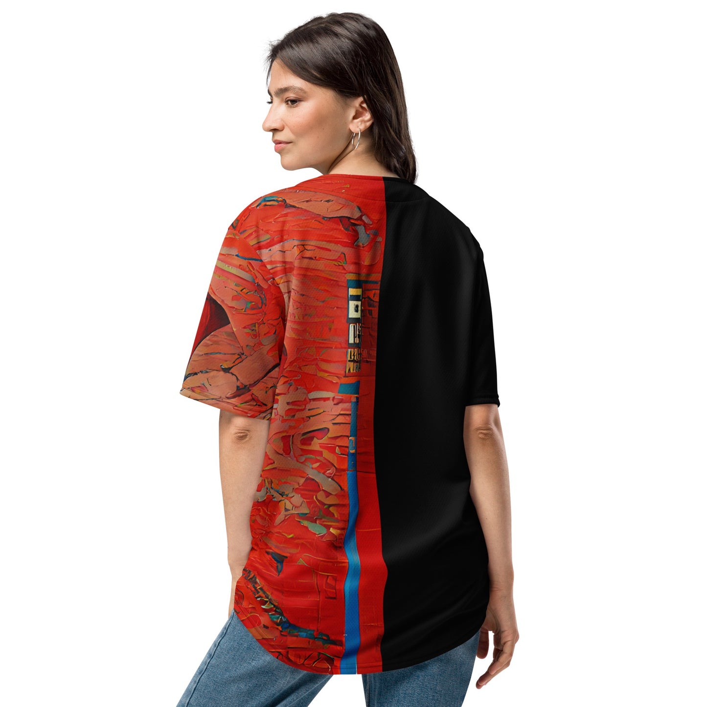 Half Black Half Hónghǎi - Unisex Baseball Jersey - iSAW Company