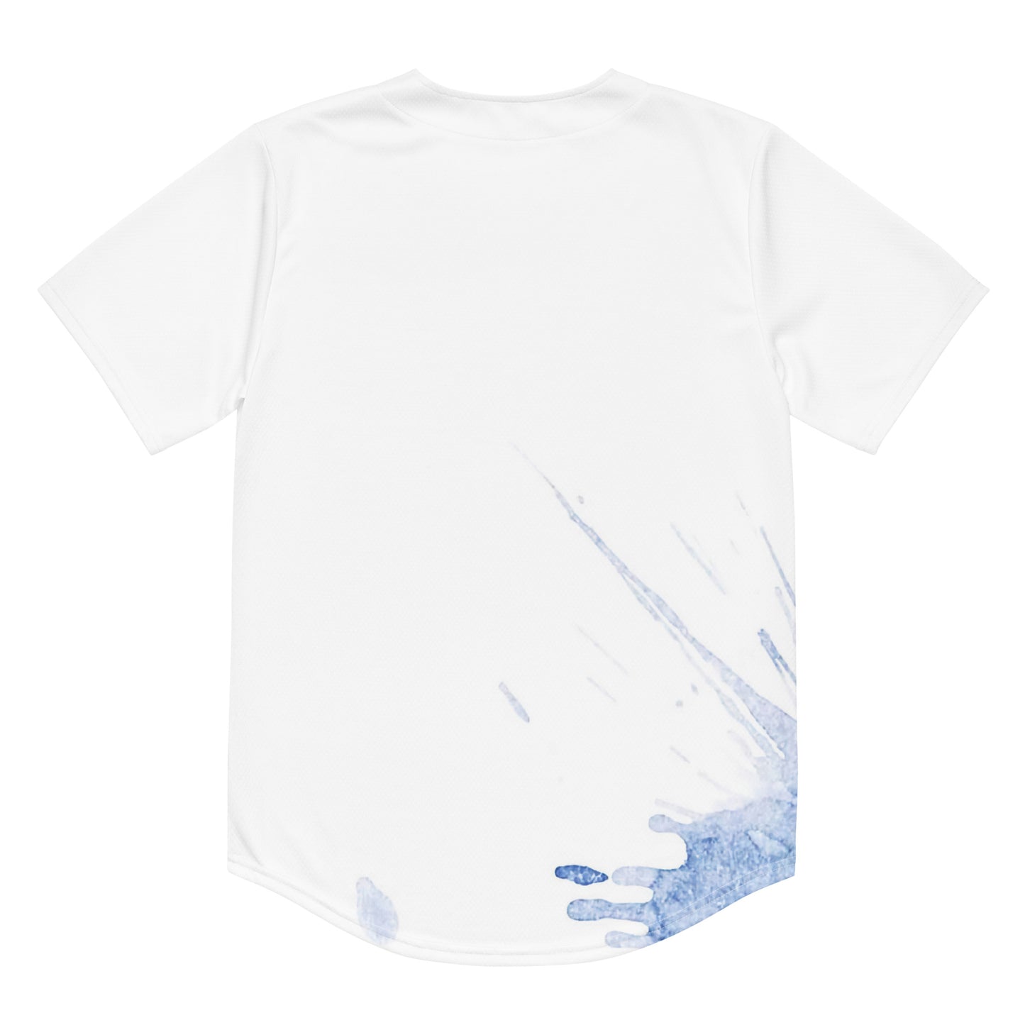 Watercolour Blue Splash - Unisex Baseball Jersey - iSAW Company