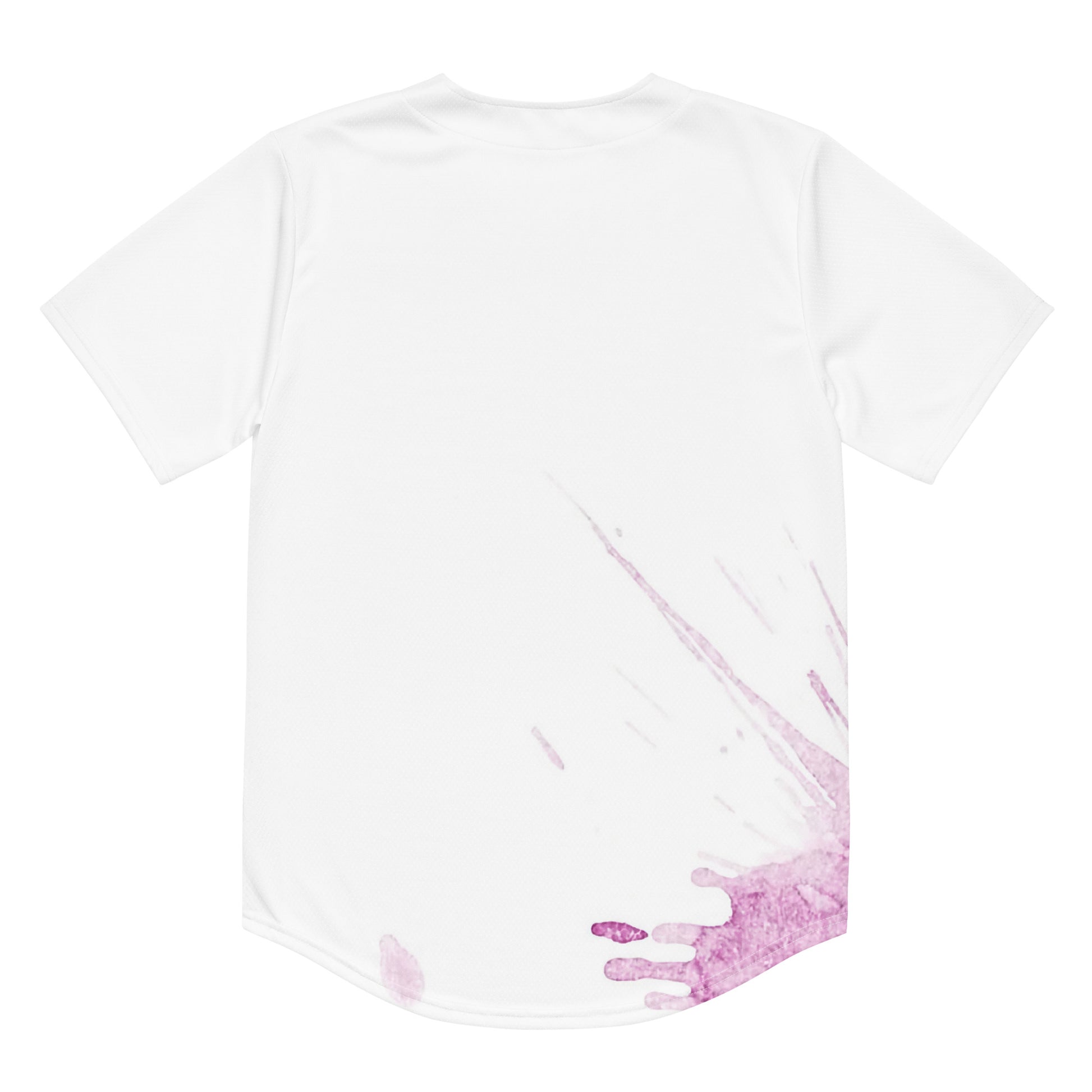Watercolour Pink Splash - Unisex Baseball Jersey - iSAW Company