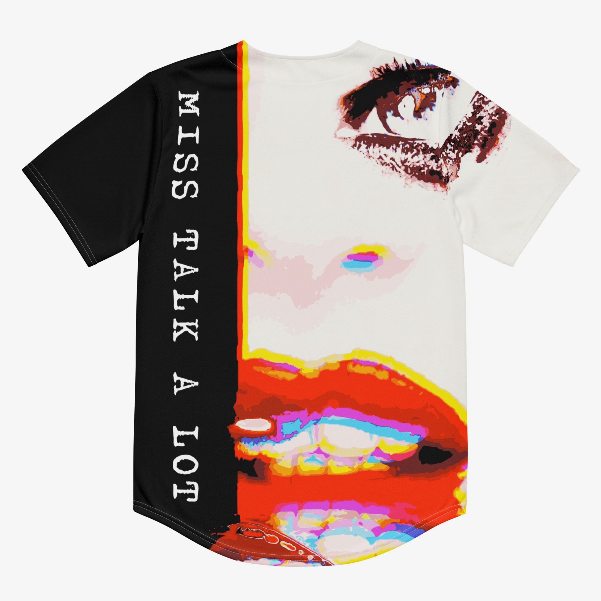 Miss Talk A Lot - Womens Baseball Jersey - iSAW Company