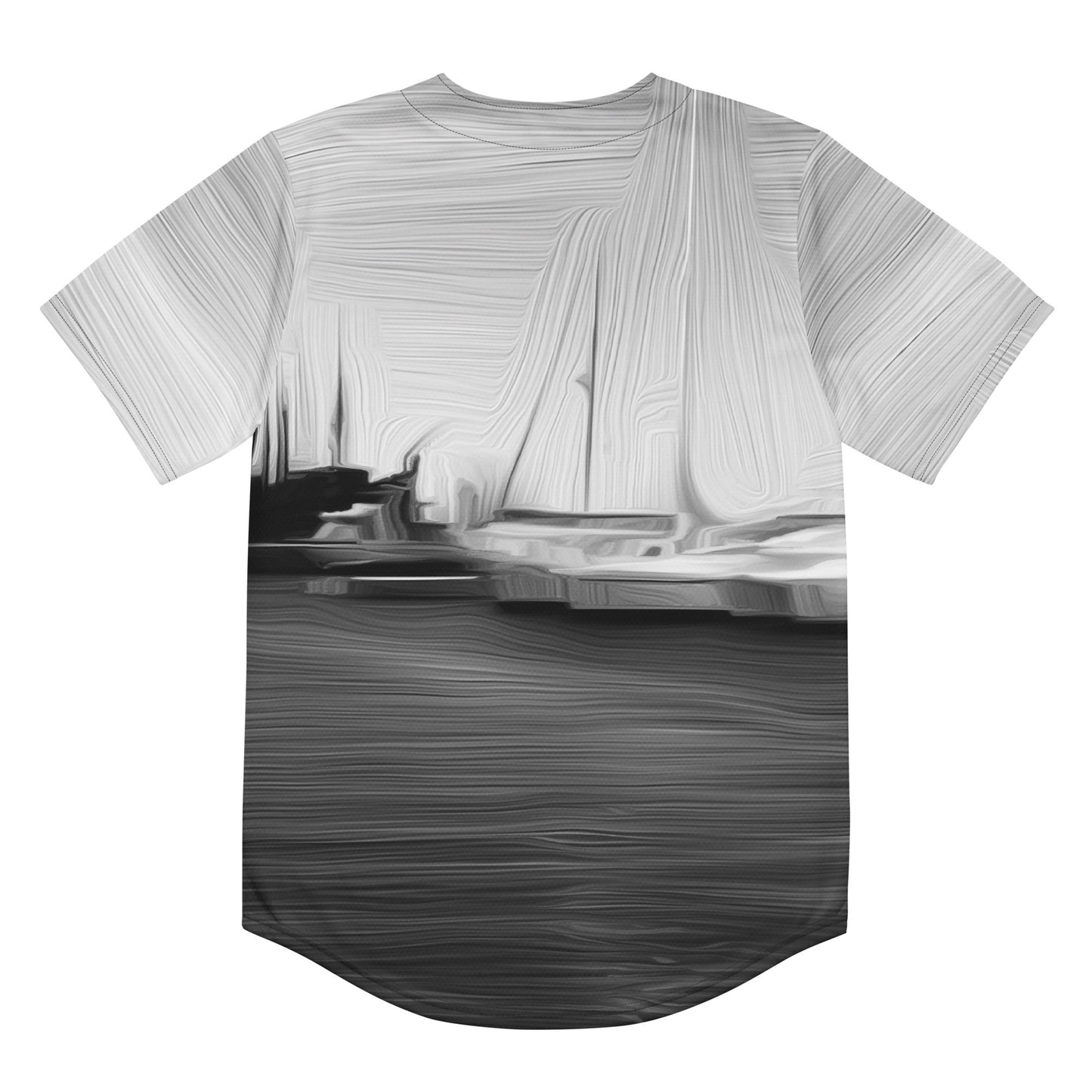 The Sleeping Yachts (at Night) - Unisex Baseball Jersey - iSAW Company
