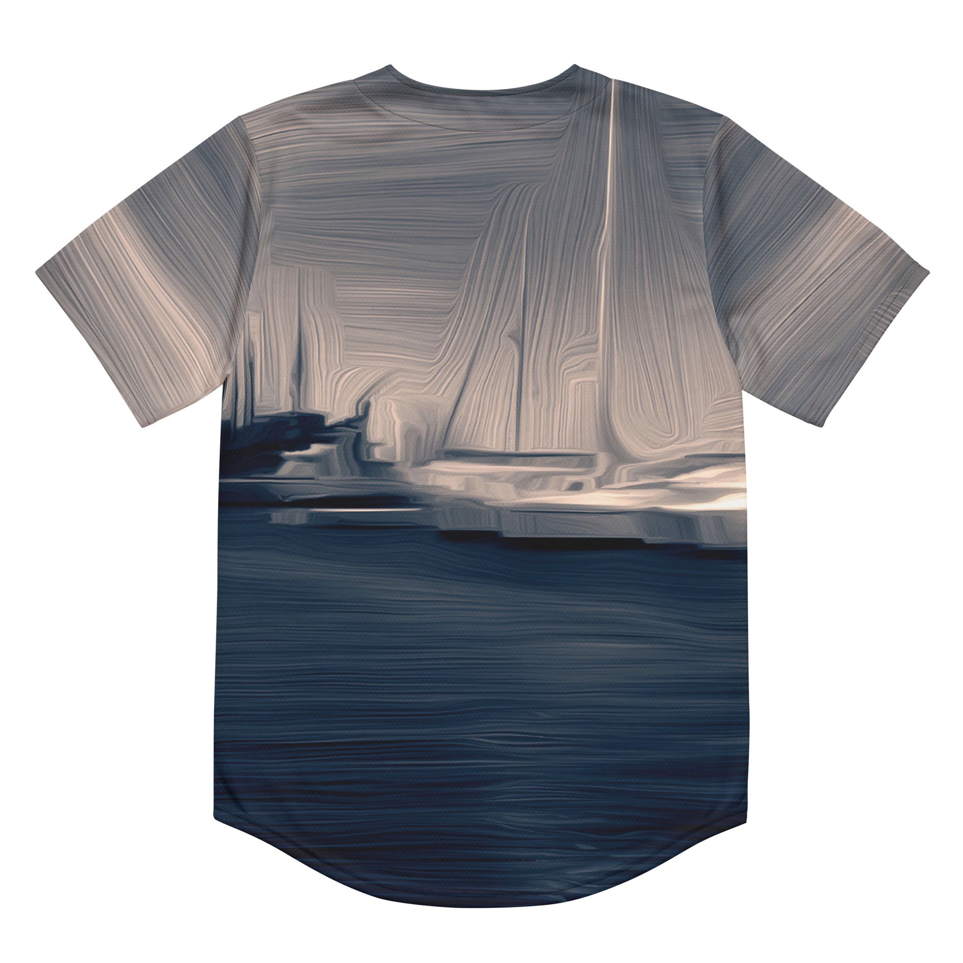 The Sleeping Yachts (at Sunrise) - Unisex Baseball Jersey - iSAW Company