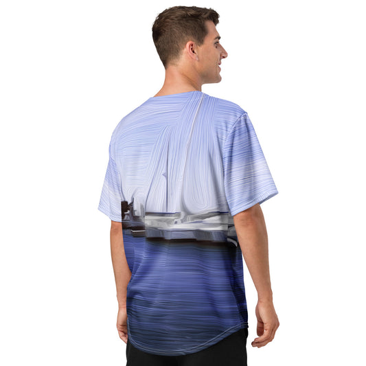 The Sleeping Yachts (at Afternoon) - Unisex Baseball Jersey - iSAW Company