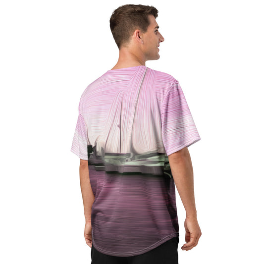 The Sleeping Yachts (at Evening) - Unisex Baseball Jersey - iSAW Company