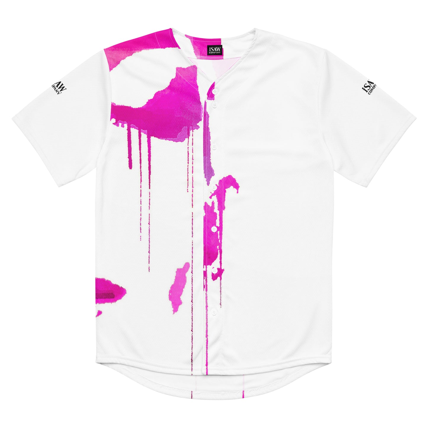 Tracks of My Tears - Womens Pink Baseball Jersey - iSAW Company