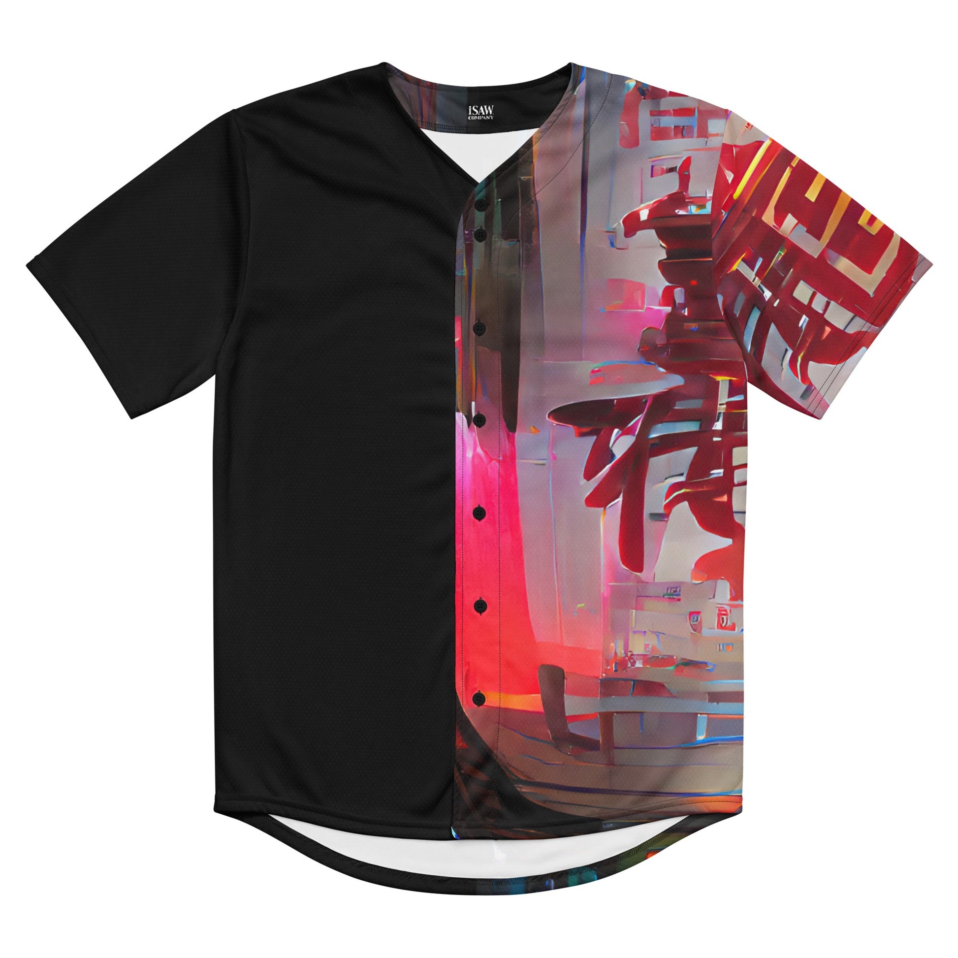 Half Black Half Báijiǔ - Unisex Baseball Jersey - iSAW Company