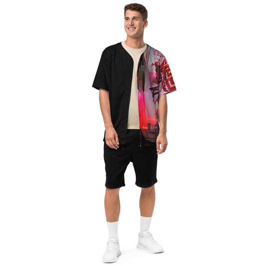 Half Black Half Báijiǔ - Unisex Baseball Jersey - iSAW Company