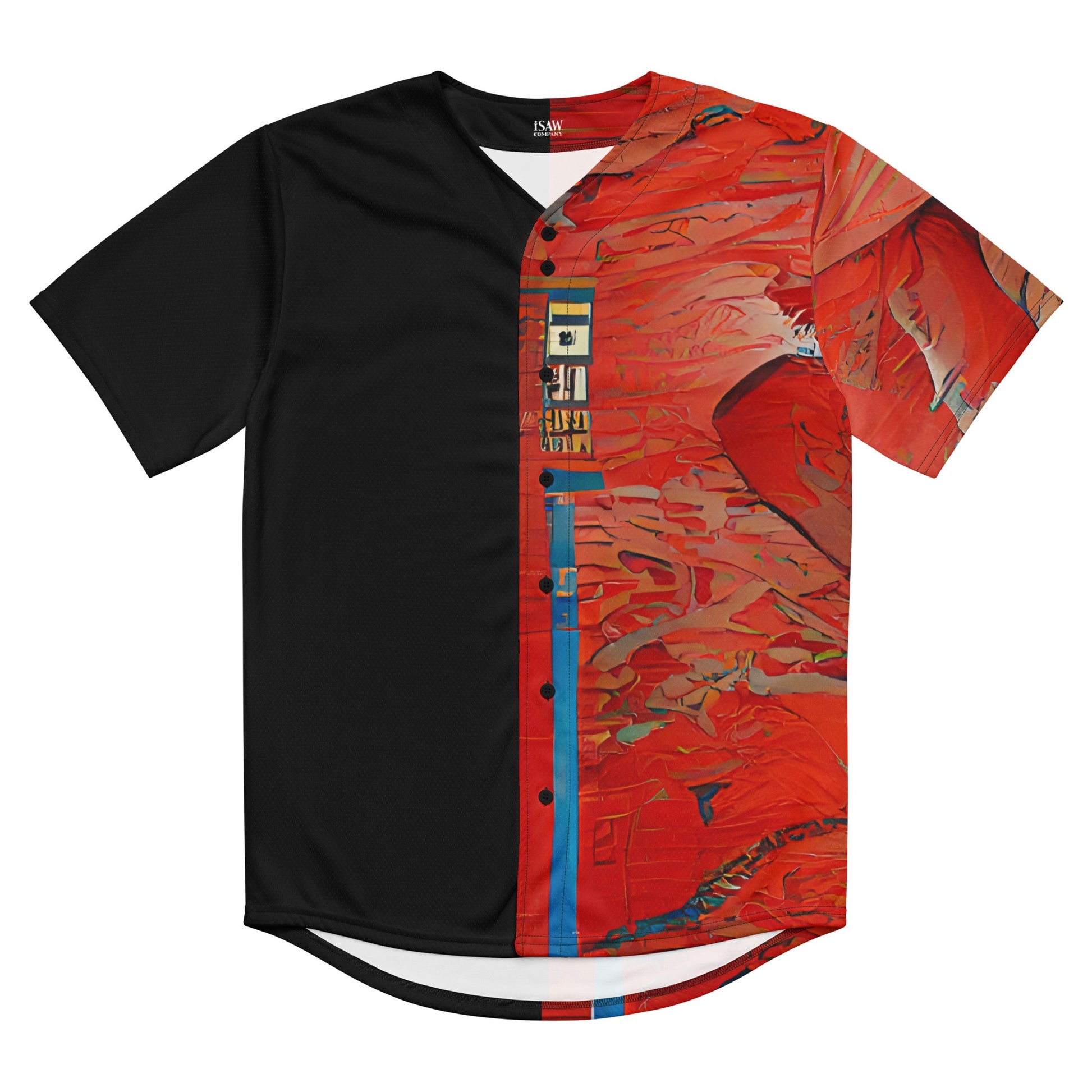 Half Black Half Hónghǎi - Unisex Baseball Jersey - iSAW Company