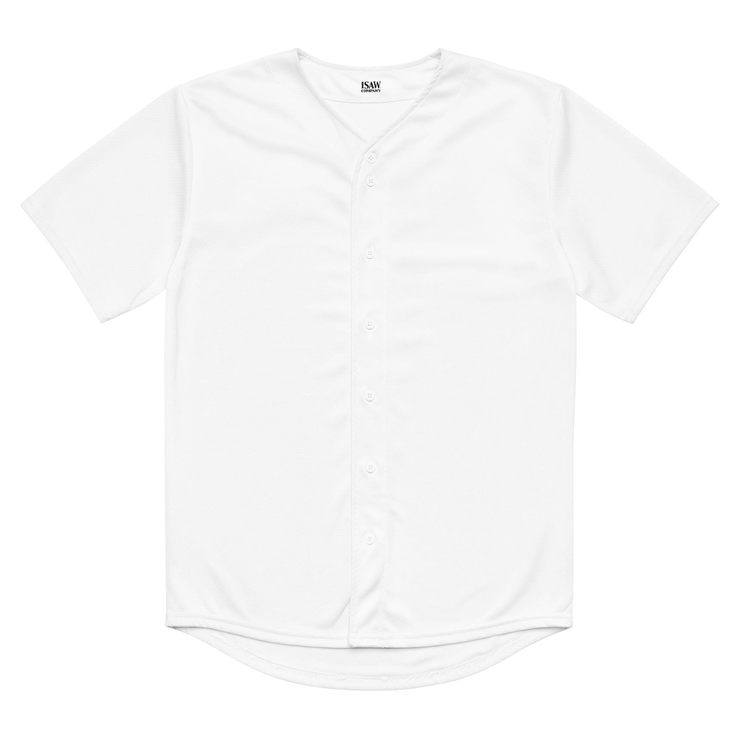 iSAW Unisex White Baseball Jersey - iSAW Company