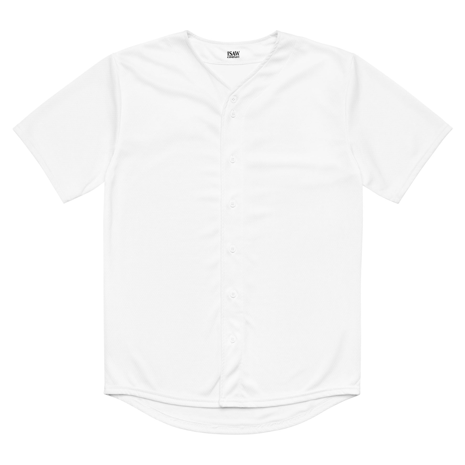 iSAW Unisex White Baseball Jersey - iSAW Company