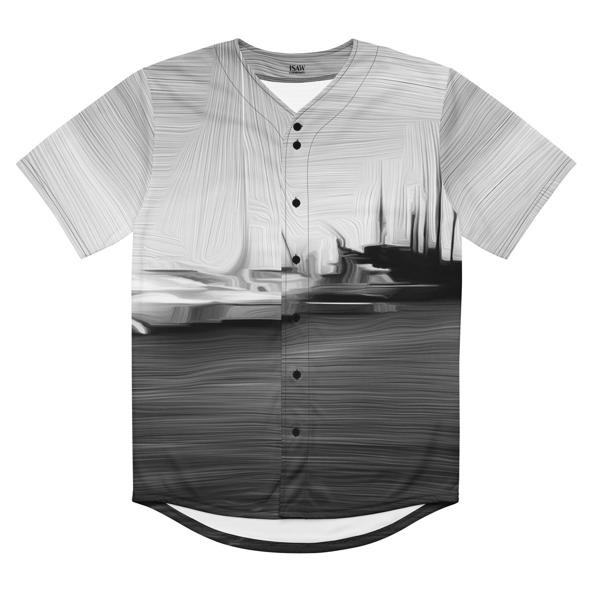 The Sleeping Yachts (at Night) - Unisex Baseball Jersey - iSAW Company