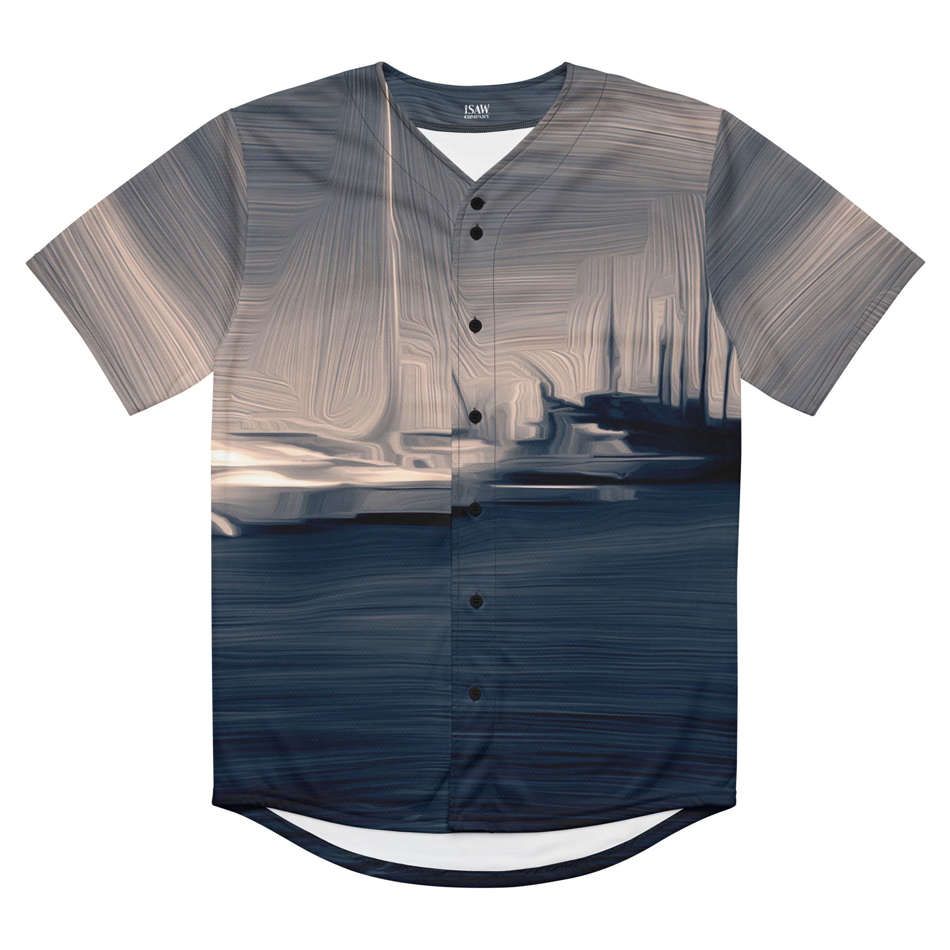 The Sleeping Yachts (at Sunrise) - Unisex Baseball Jersey - iSAW Company