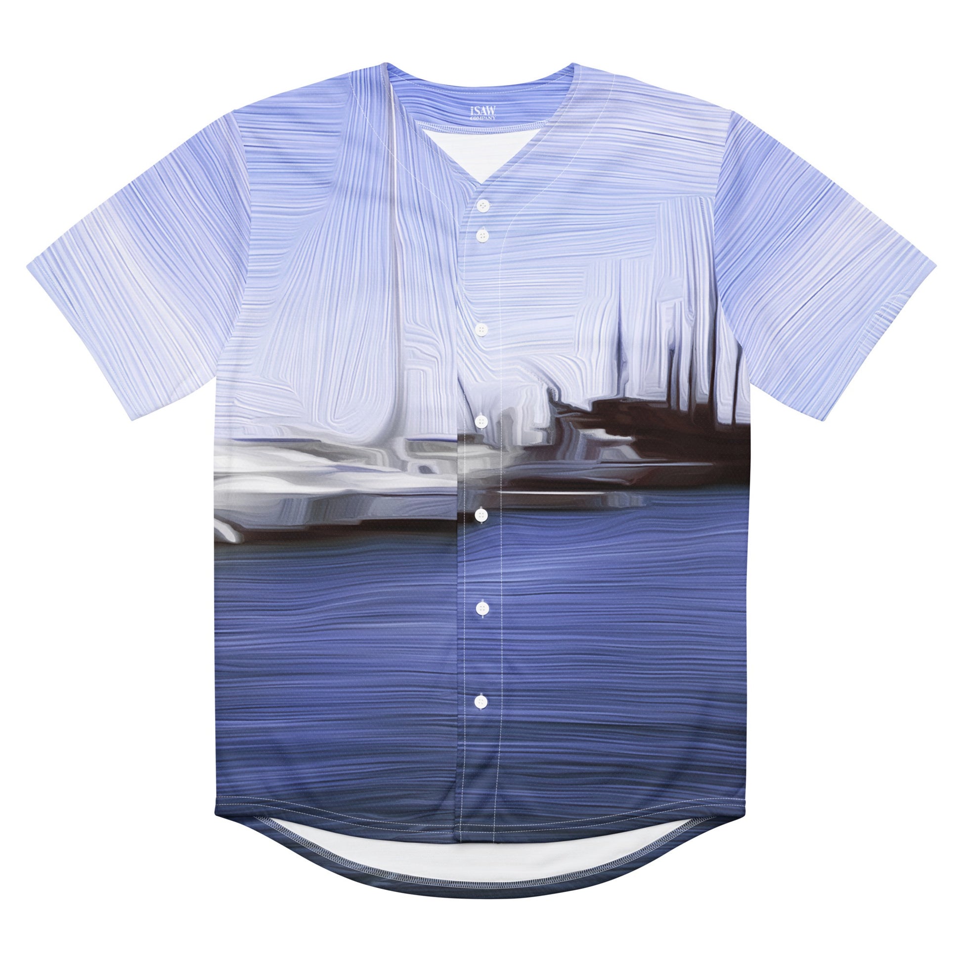 The Sleeping Yachts (at Afternoon) - Unisex Baseball Jersey - iSAW Company