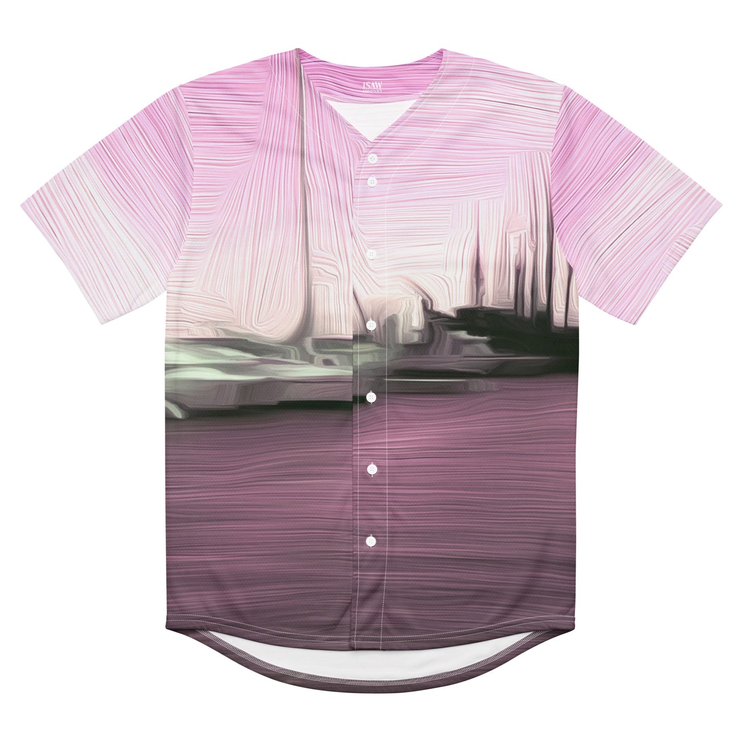 The Sleeping Yachts (at Evening) - Unisex Baseball Jersey - iSAW Company