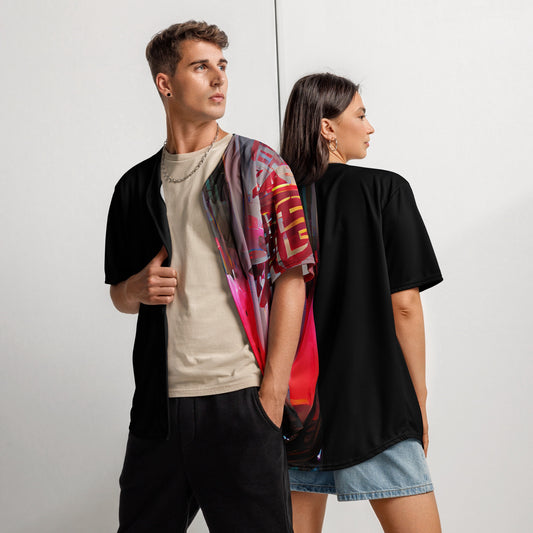 Half Black Half Báijiǔ - Unisex Baseball Jersey - iSAW Company