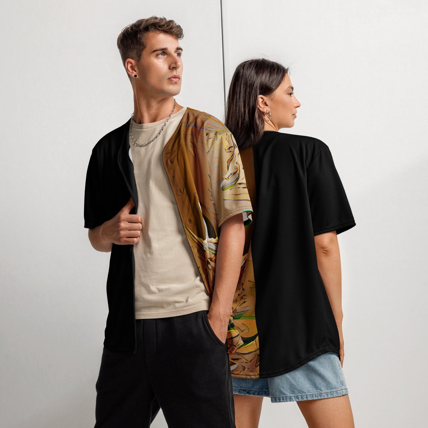 Half Black Half Gāolàng - Unisex Baseball Jersey - iSAW Company