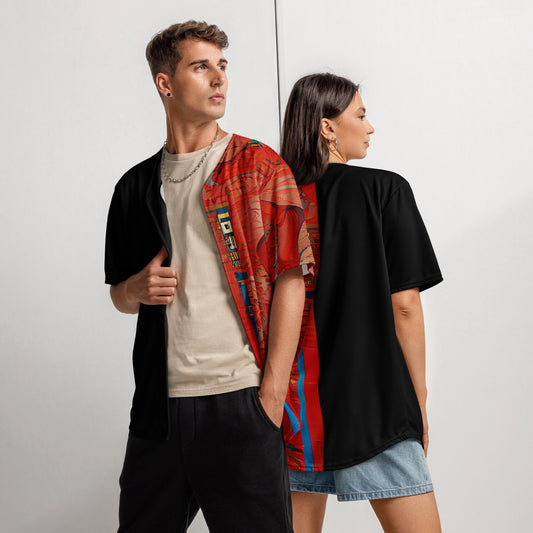 Half Black Half Hónghǎi - Unisex Baseball Jersey - iSAW Company