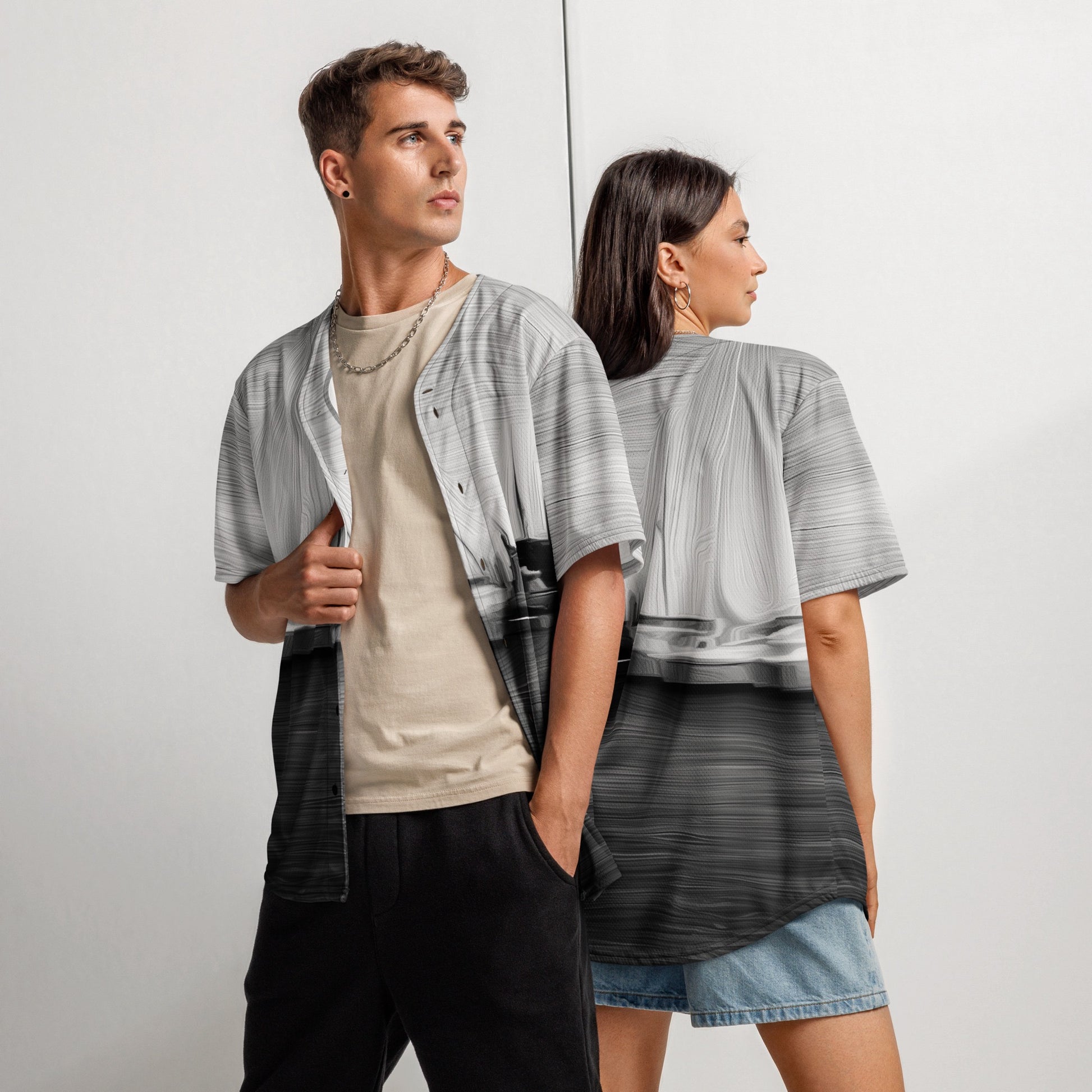 The Sleeping Yachts (at Night) - Unisex Baseball Jersey - iSAW Company