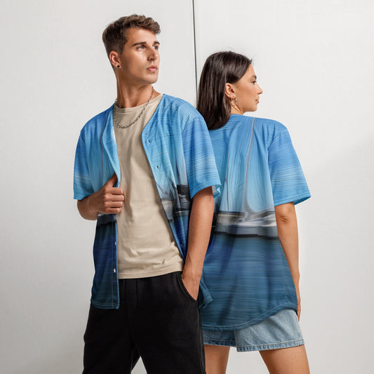 The Sleeping Yachts (at Morning) - Unisex Baseball Jersey - iSAW Company