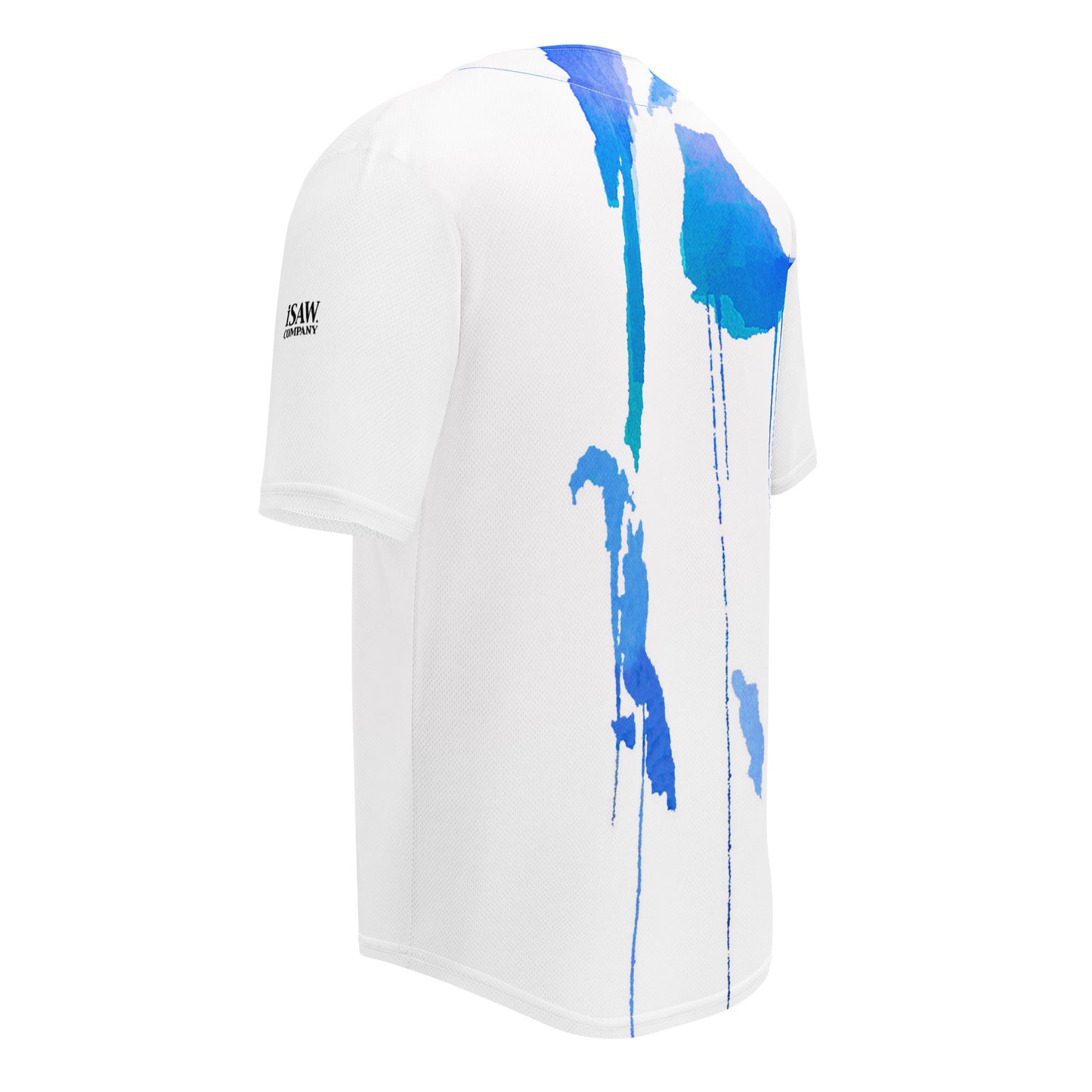 Tracks of My Tears - Womens Blue Baseball Jersey - iSAW Company