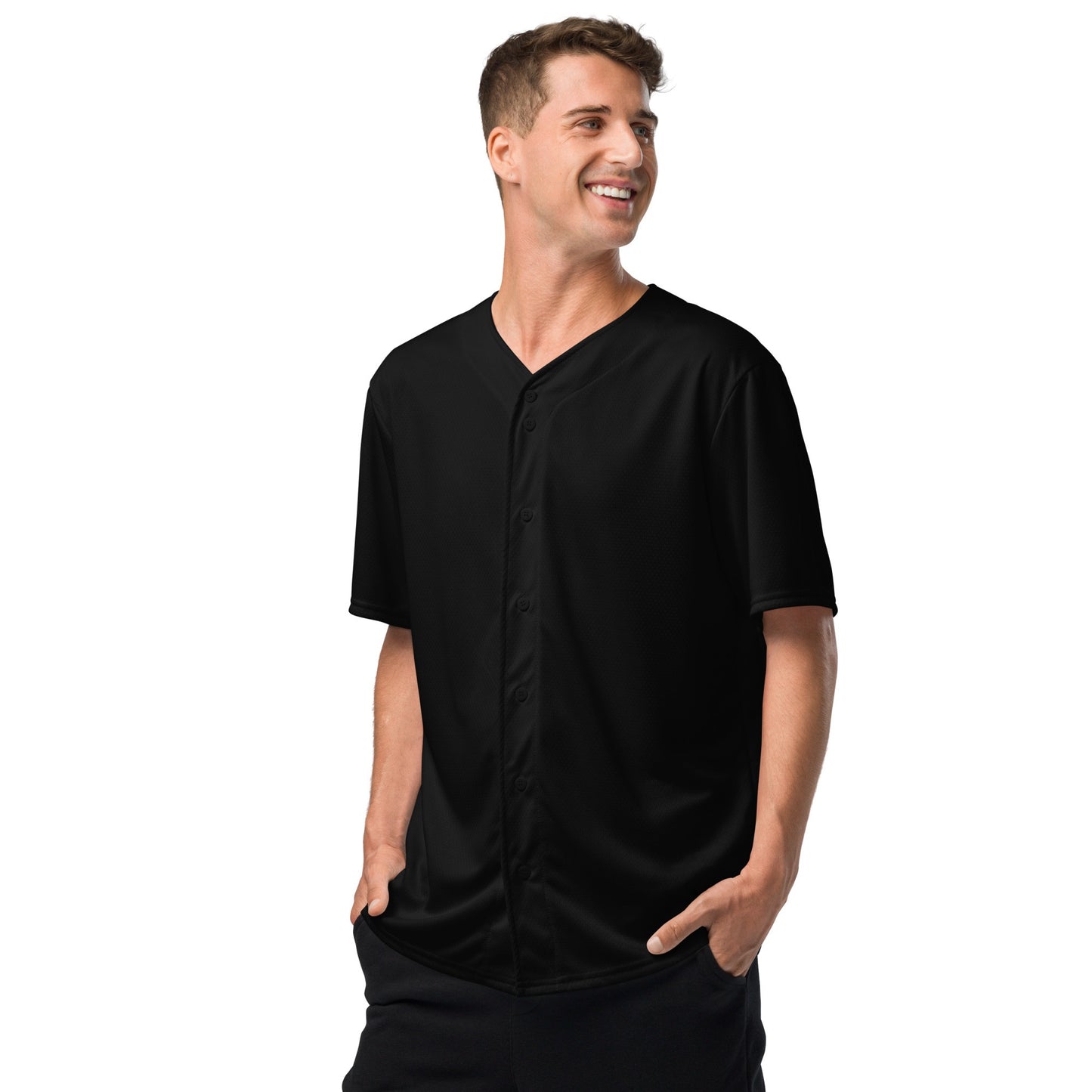 iSAW Unisex Black Baseball Jersey - iSAW Company