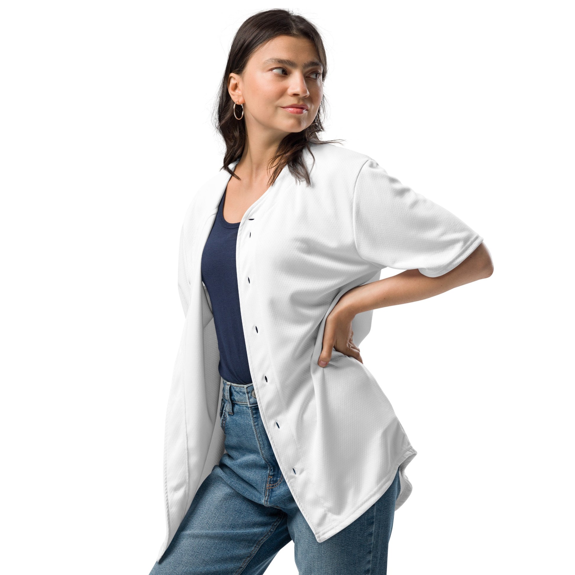 iSAW Unisex White Baseball Jersey - iSAW Company