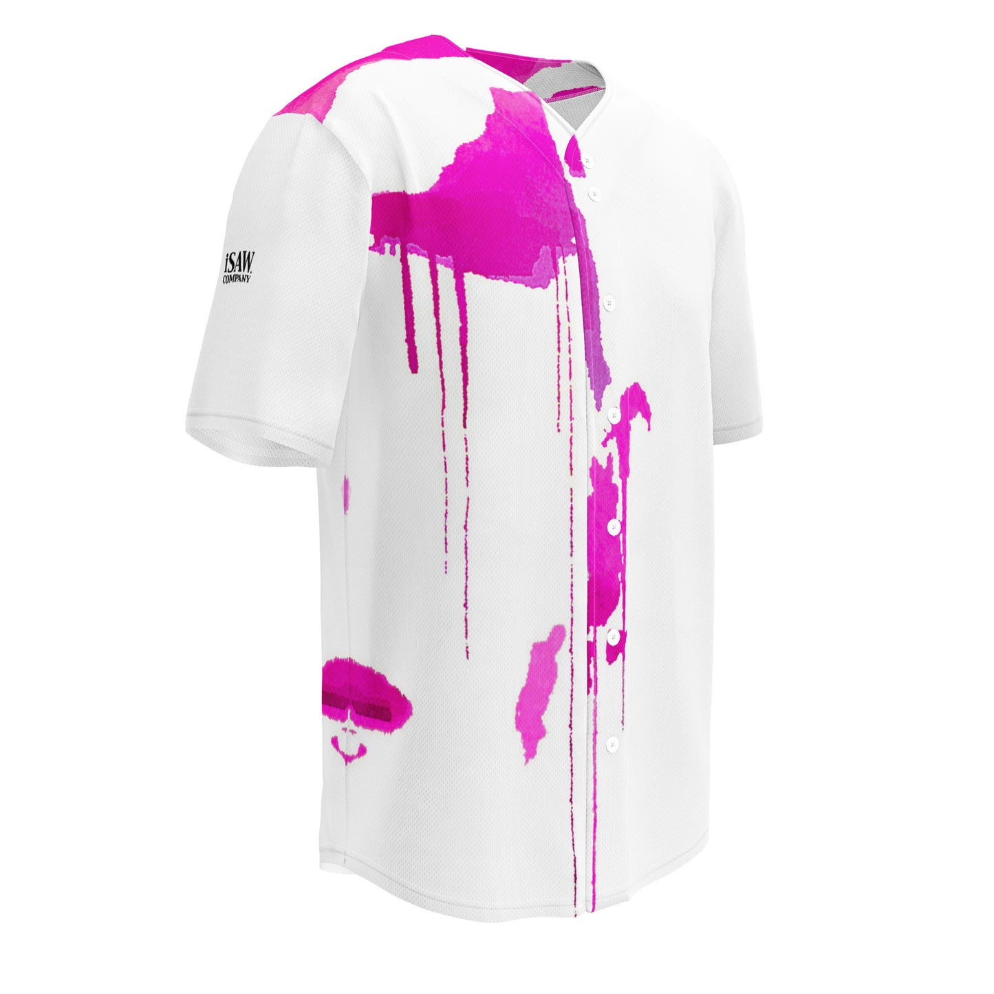 Tracks of My Tears - Womens Pink Baseball Jersey - iSAW Company