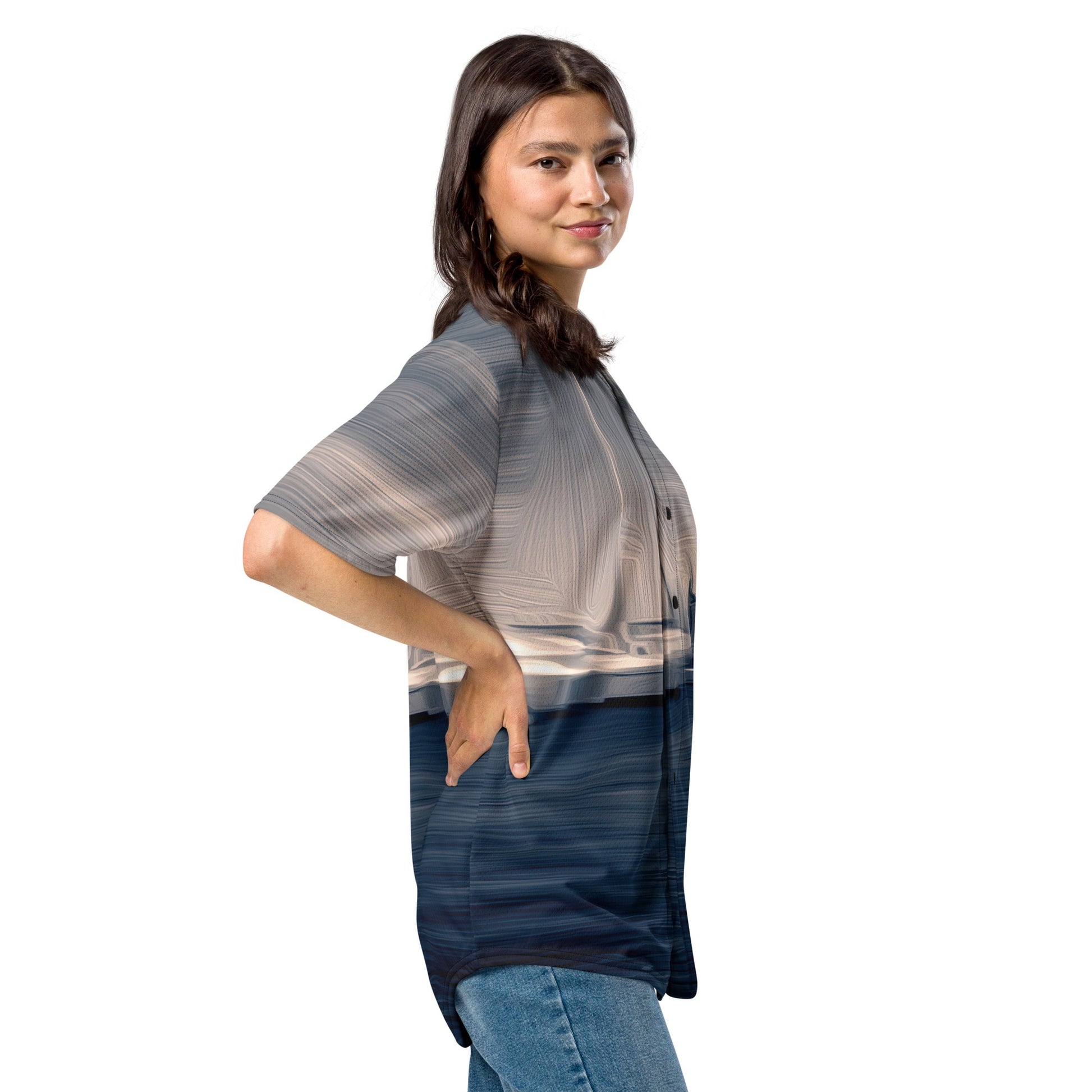 The Sleeping Yachts (at Sunrise) - Unisex Baseball Jersey - iSAW Company