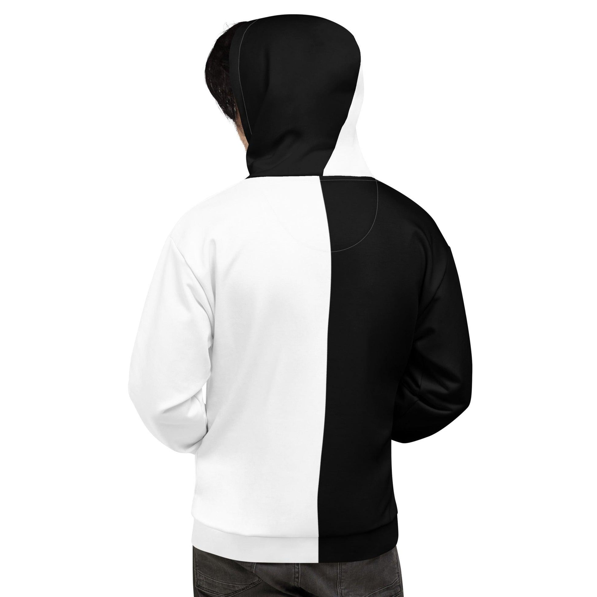 Half Black Half White - Unisex Hoodie - iSAW Company