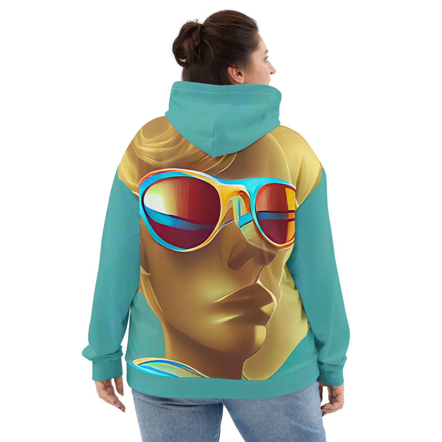 Retro Cool Blue - Womens Hoodie - iSAW Company