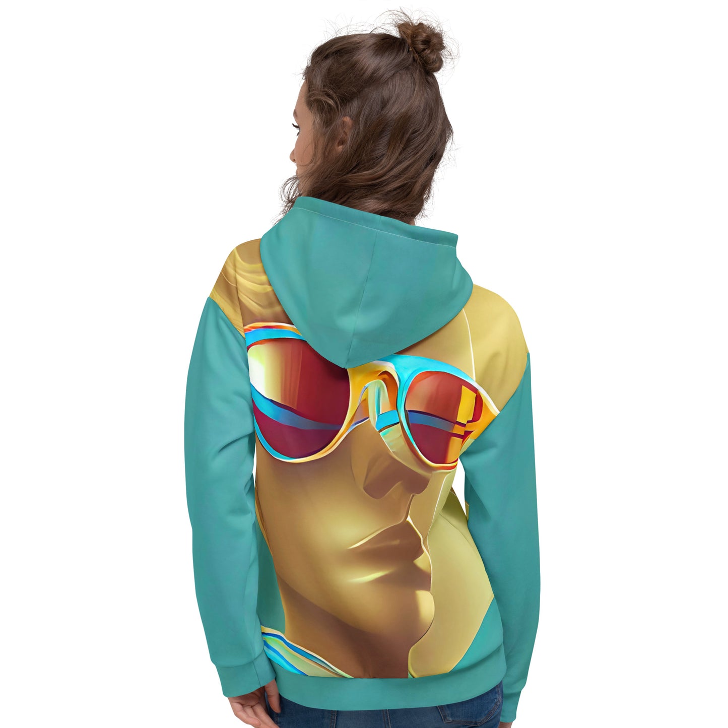 Retro Cool Blue - Womens Hoodie - iSAW Company