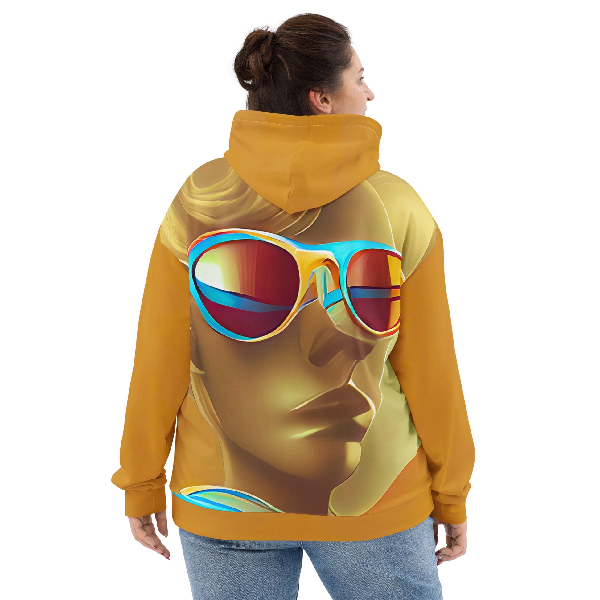 Retro Cool Orange - Womens Hoodie - iSAW Company