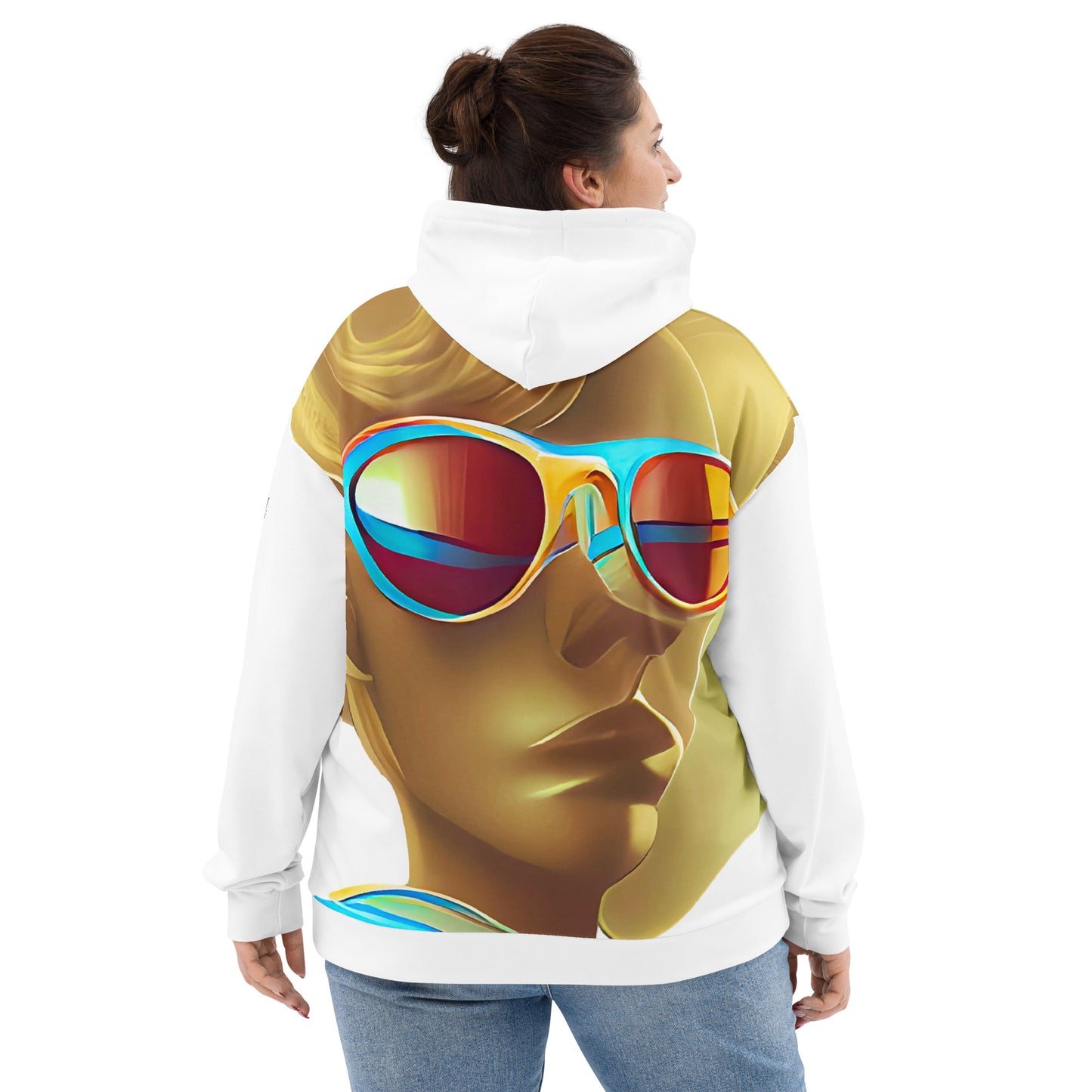 Retro Cool White - Womens Hoodie - iSAW Company