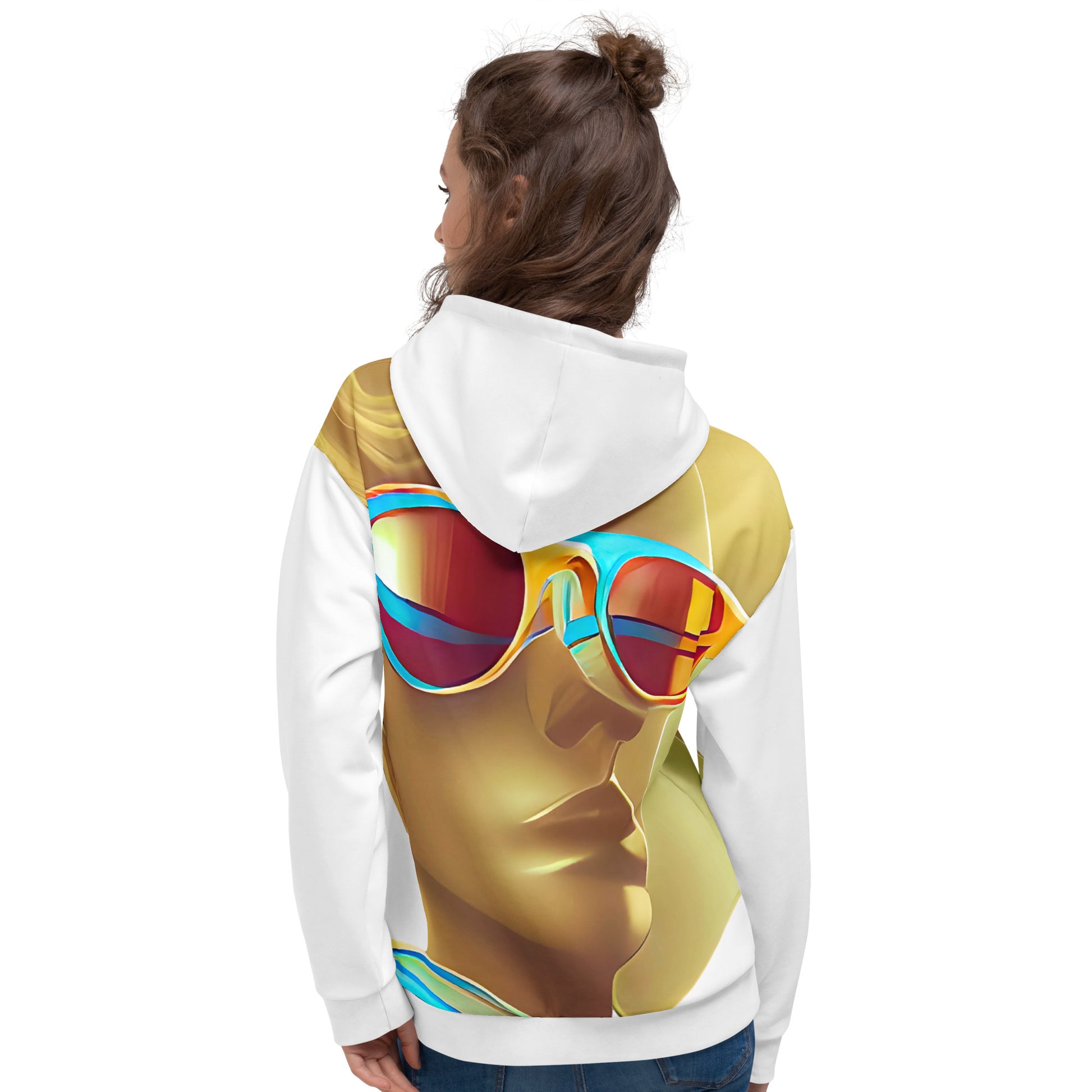 Retro Cool White - Womens Hoodie - iSAW Company