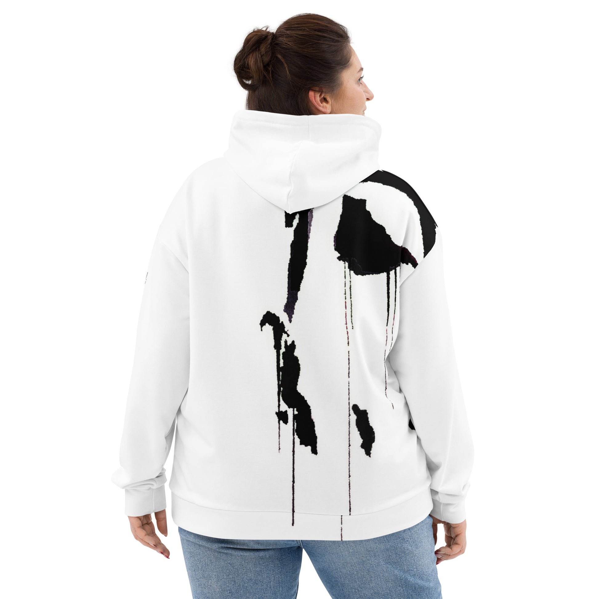 Tracks of My Tears - Womens Black Hoodie - iSAW Company