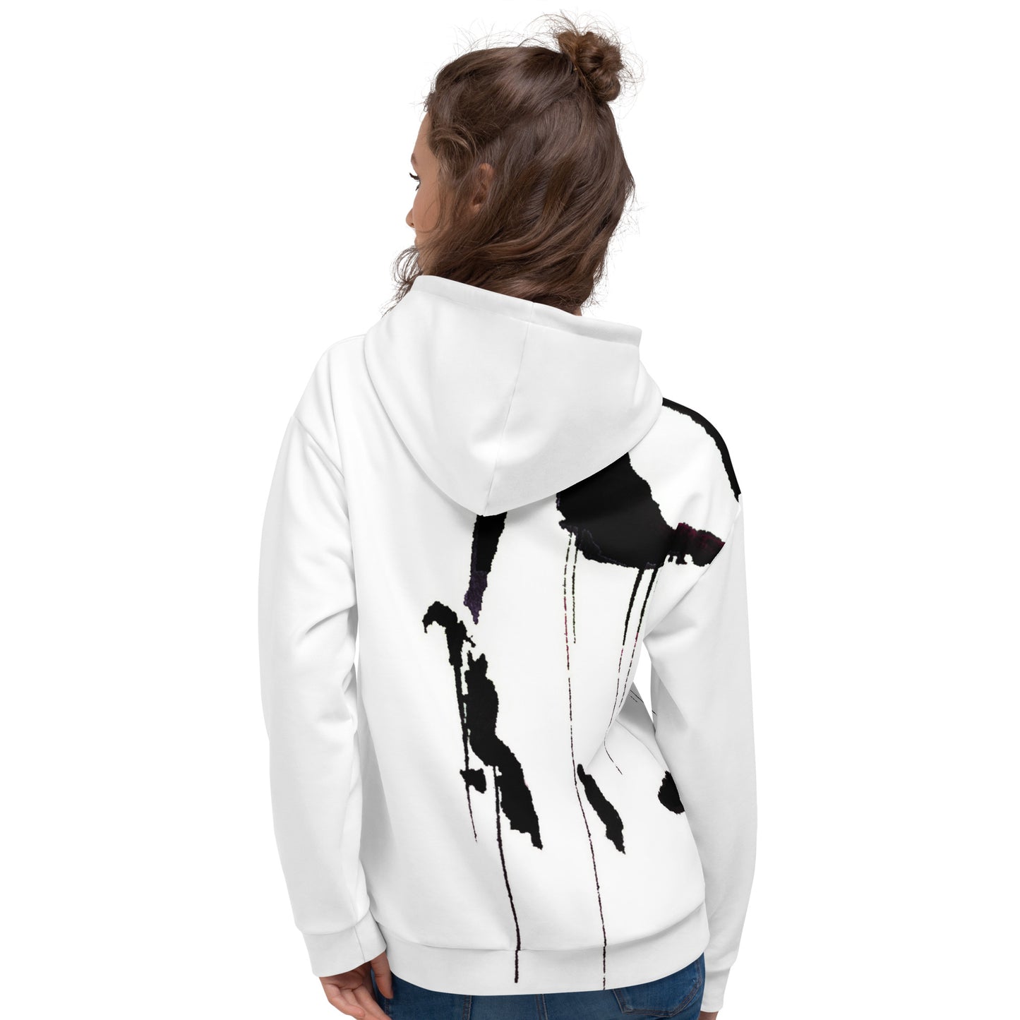 Tracks of My Tears - Womens Black Hoodie - iSAW Company