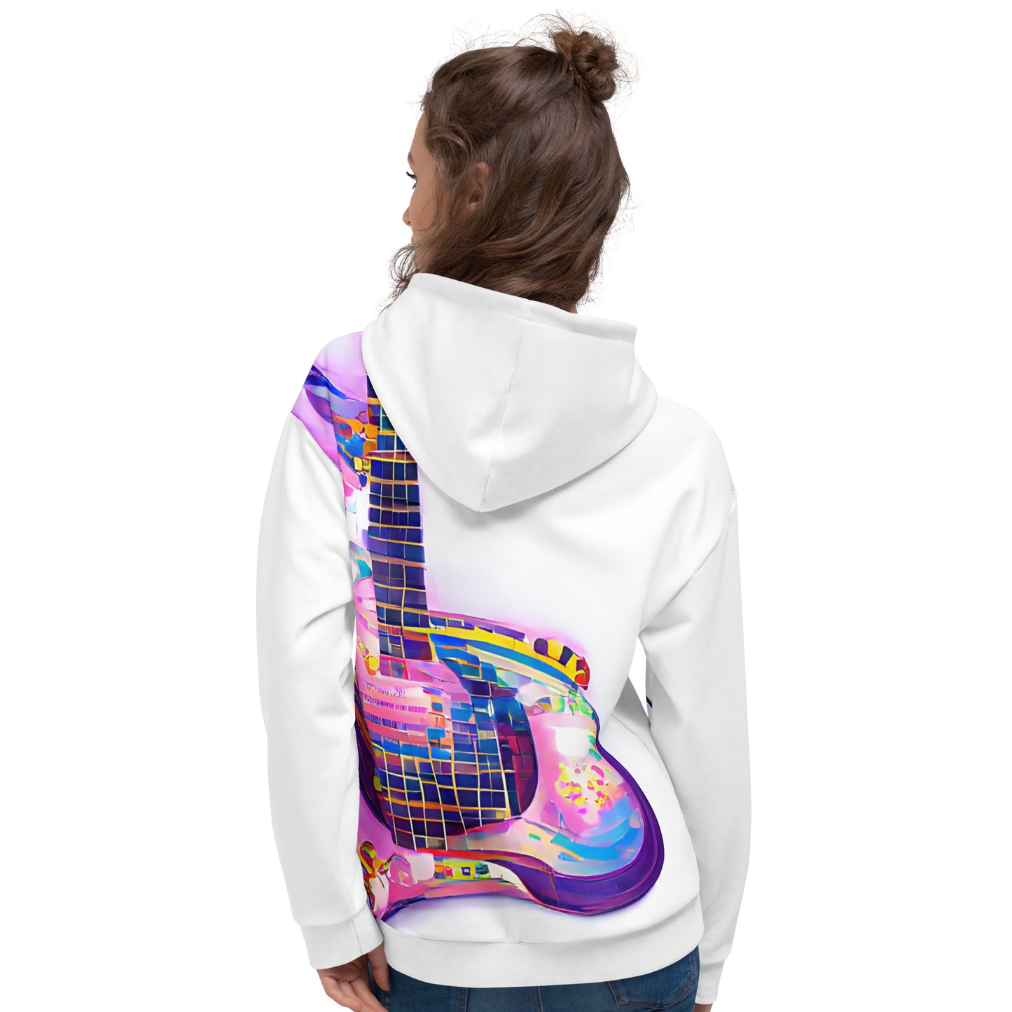 Hippie Guitar - Womens Hoodie - iSAW Company