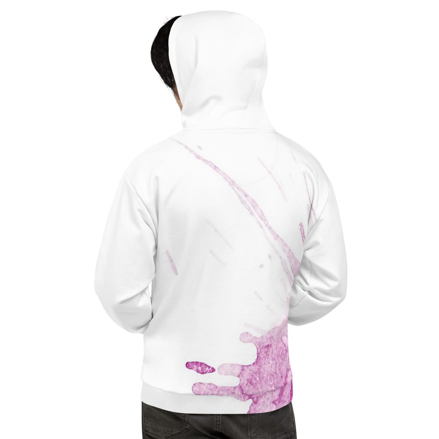 Watercolour Pink Splash - Unisex Hoodie - iSAW Company