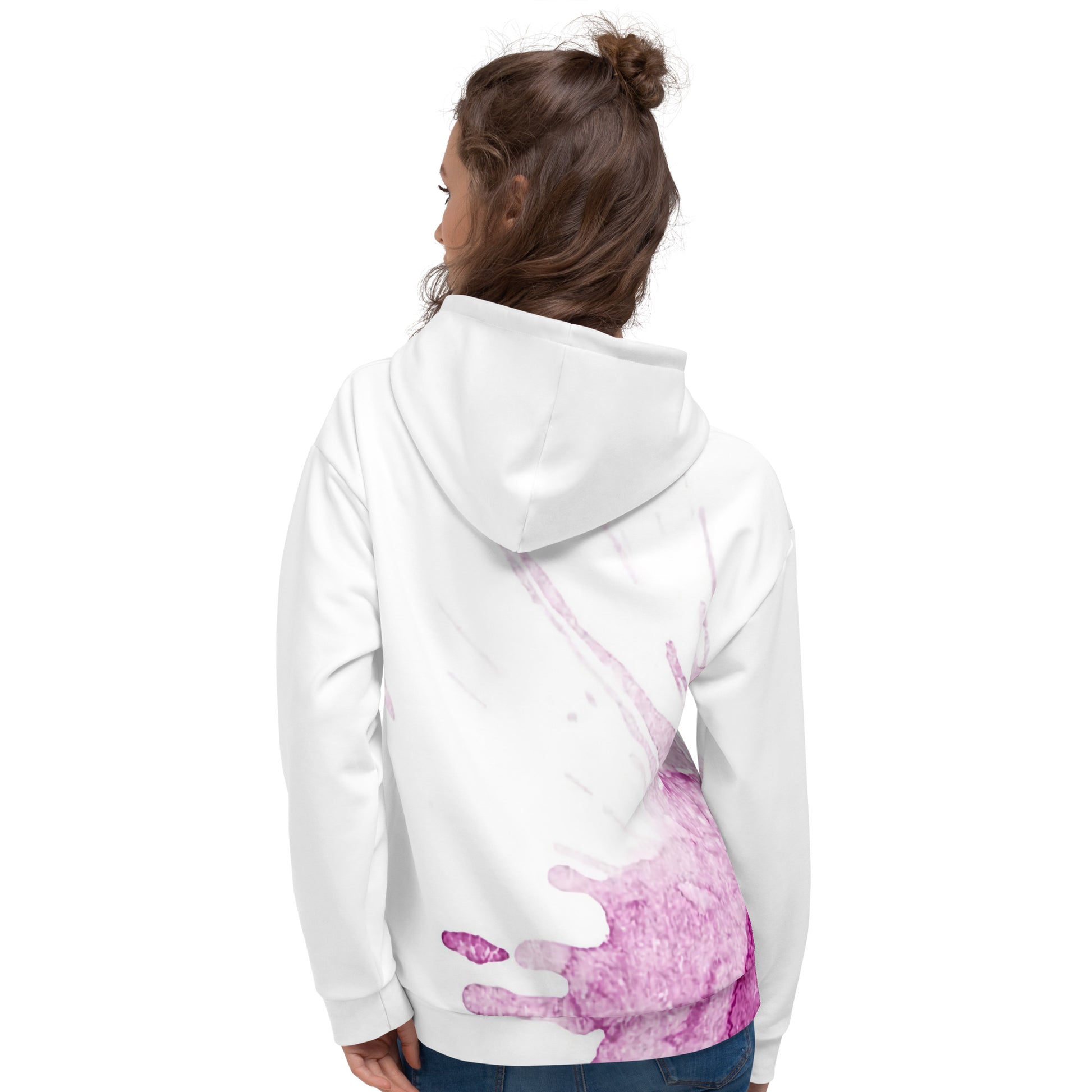 Watercolour Pink Splash - Unisex Hoodie - iSAW Company