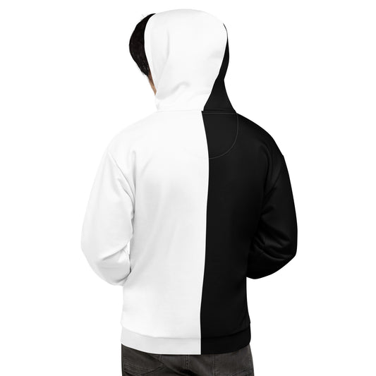 Half Black Half White - Unisex Hoodie - iSAW Company