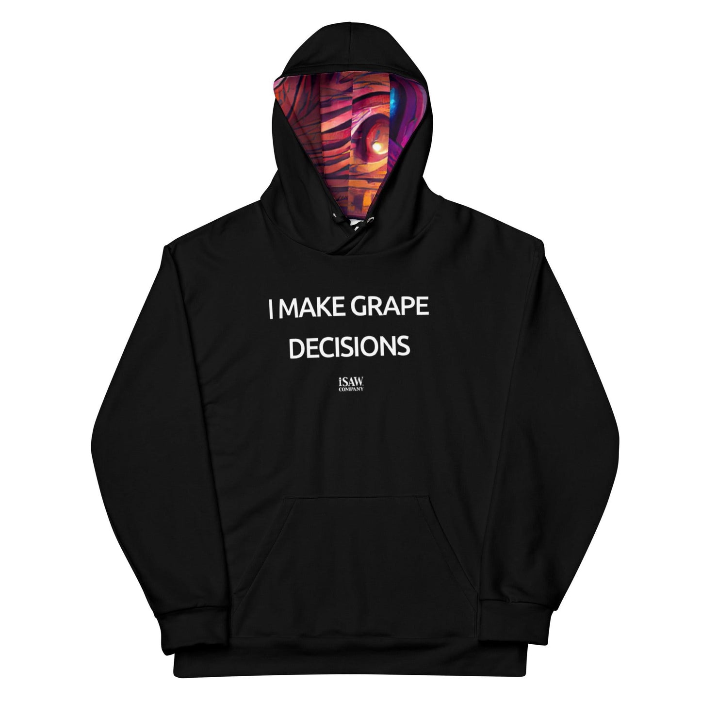 I Make Grape Decisions - Womens Black Hoodie