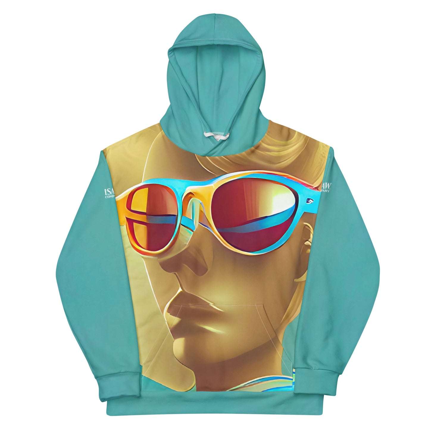 Retro Cool Blue - Womens Hoodie - iSAW Company