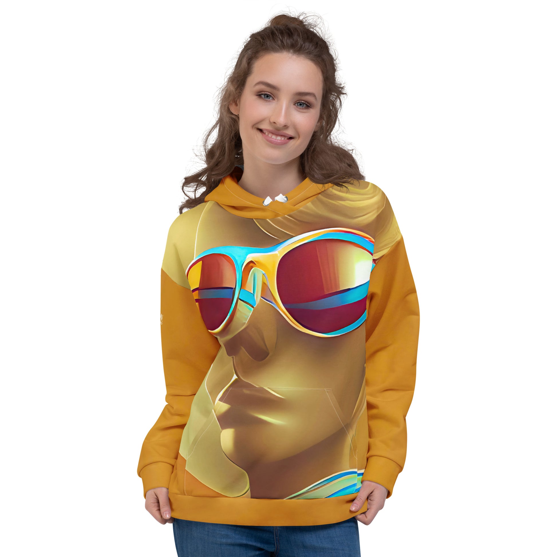 Retro Cool Orange - Womens Hoodie - iSAW Company