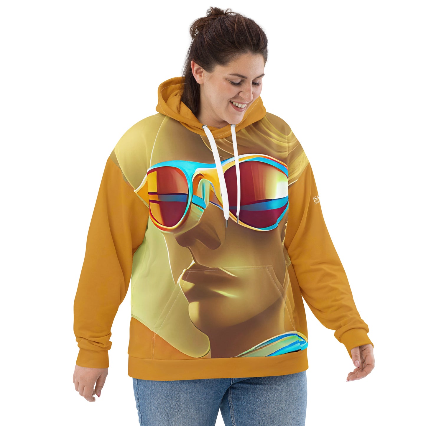 Retro Cool Orange - Womens Hoodie - iSAW Company