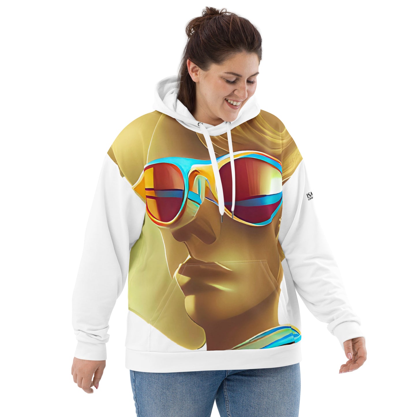 Retro Cool White - Womens Hoodie - iSAW Company