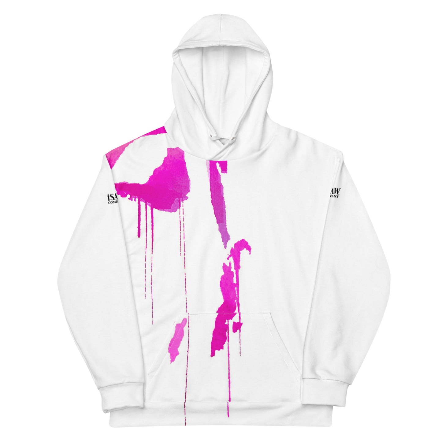 Tracks of My Tears - Womens Pink Hoodie - iSAW Company