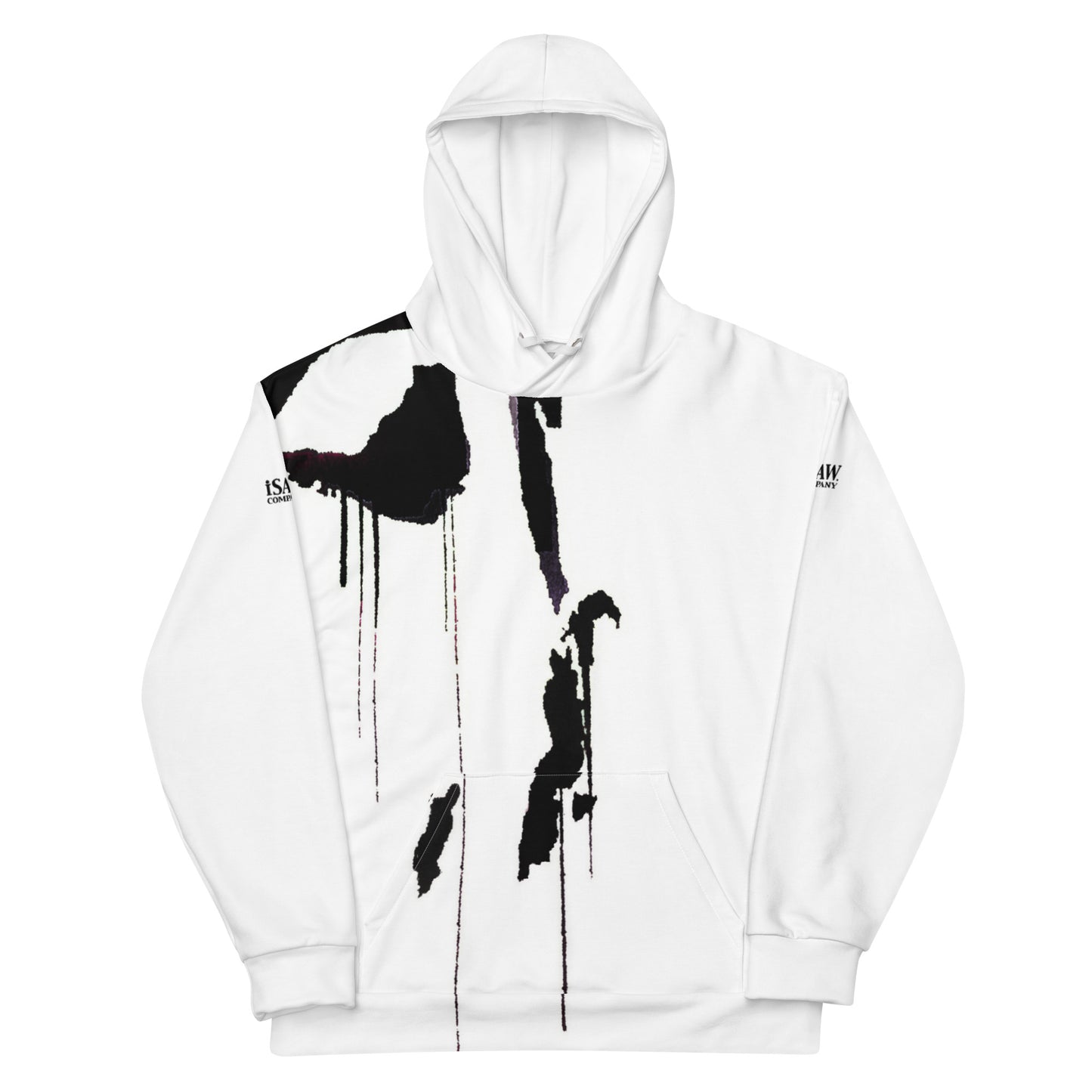 Tracks of My Tears - Womens Black Hoodie - iSAW Company